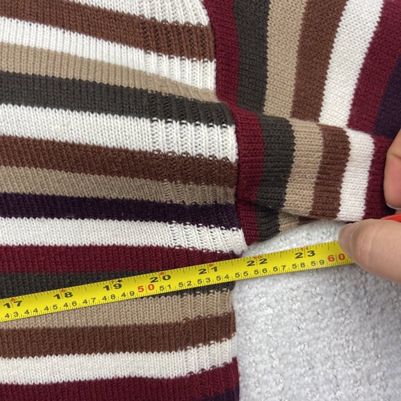 VTG St John’s Bay Knit Boat neck Pullover Sweater Wom Sz XL Multicolor Striped - Picture 7 of 12